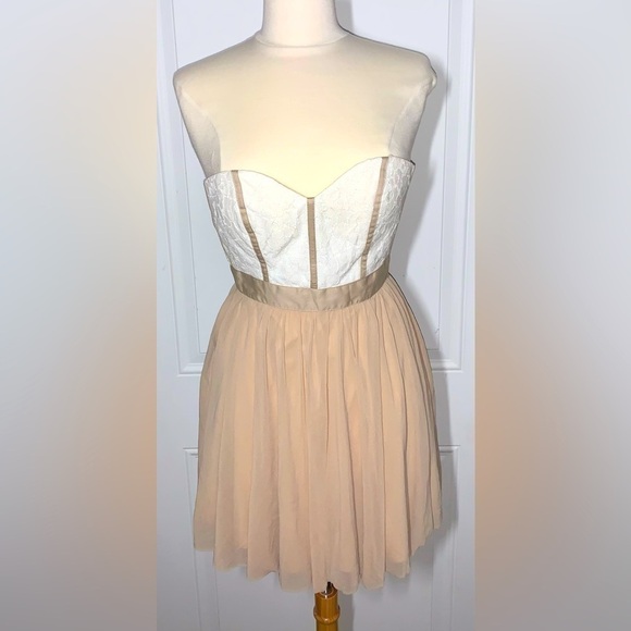 ASOS Strapless Mini Dress sweetheart neckline Size 2 - Picture 3 of 6
